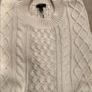 New Talbots cream sweater